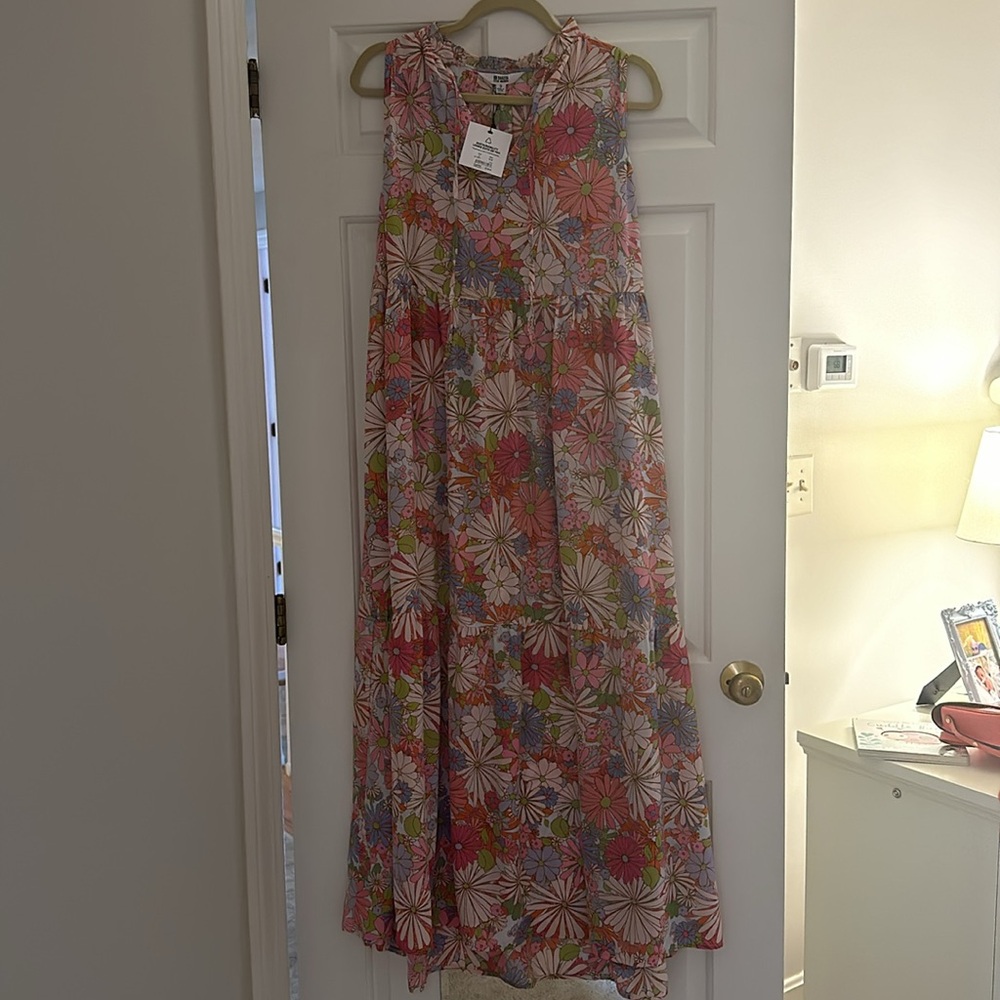 Beautiful floral pink dress